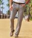 Men's Grey Stretch Jeans - Elasticated Waist