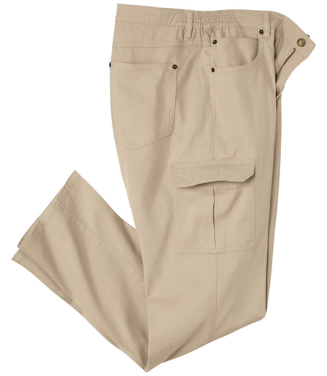 Pantalon Cargo en Coton Stretch Confort-2