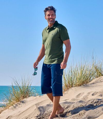 Zestaw 3 bawełnianych koszulek polo Atlas For Men