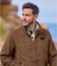 Men's Brown Faux-Suede Jacket-8