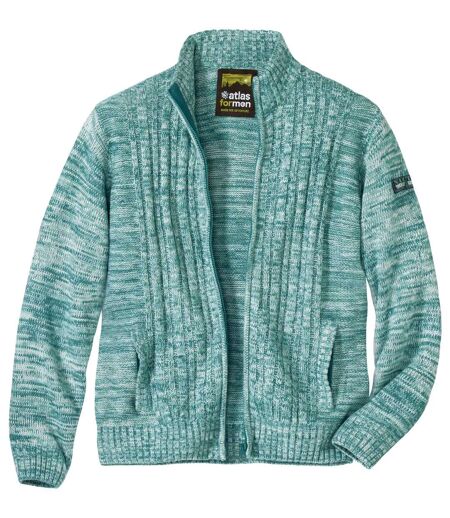 Pletený sveter na zips Outdoor