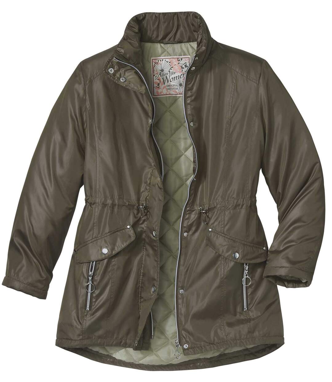 Divatos khaki parka-1