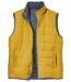 Men's Blue & Yellow Reversible Padded Vest 