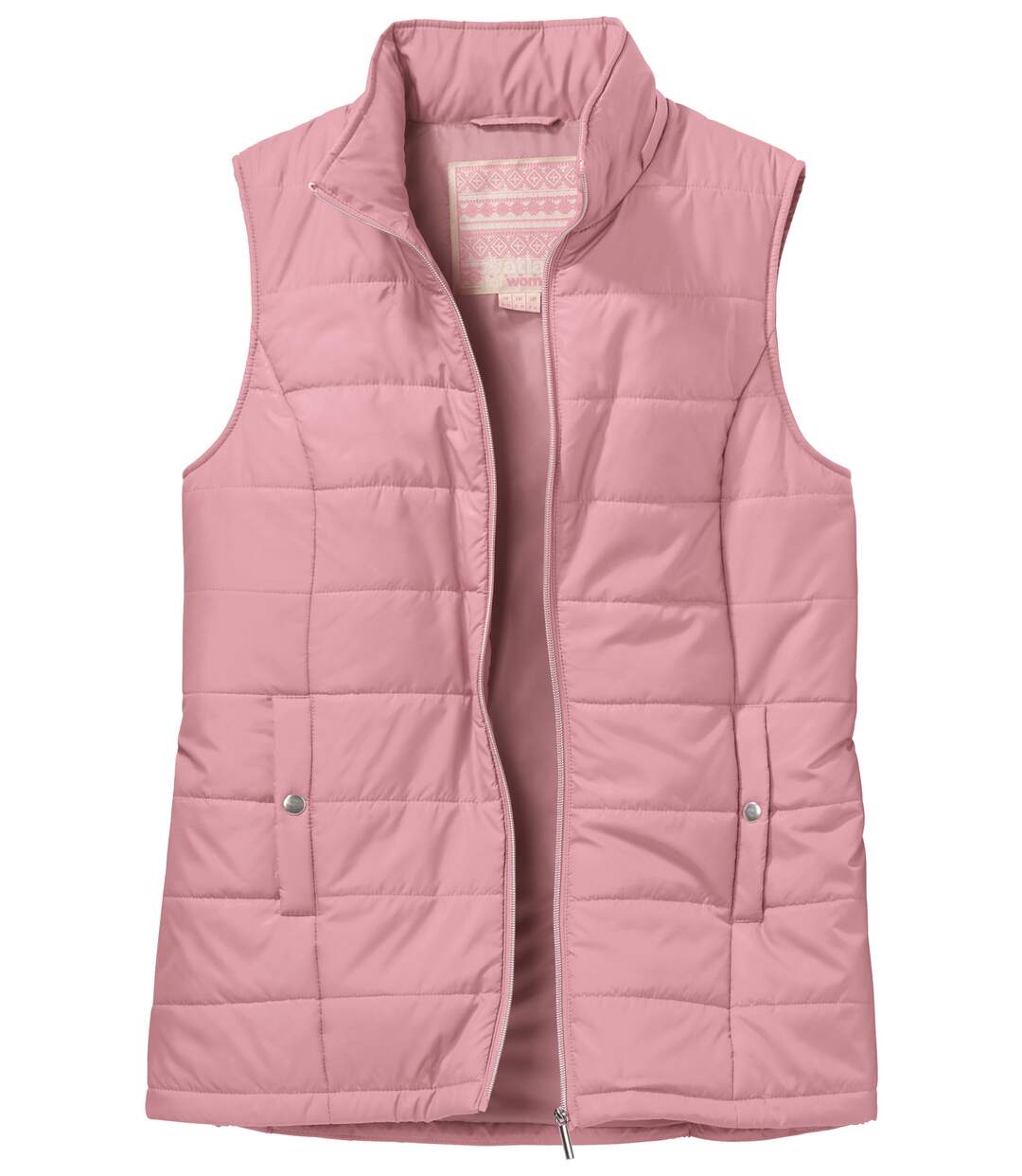 Women's Pink Padded Gilet-5