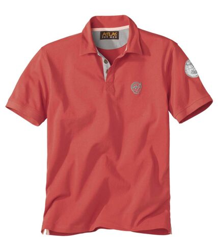 Men's Coral Polo Shirt - Short Sleeves