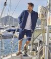 Men's Navy Twill Jacket - Full Zip  Atlas For Men
