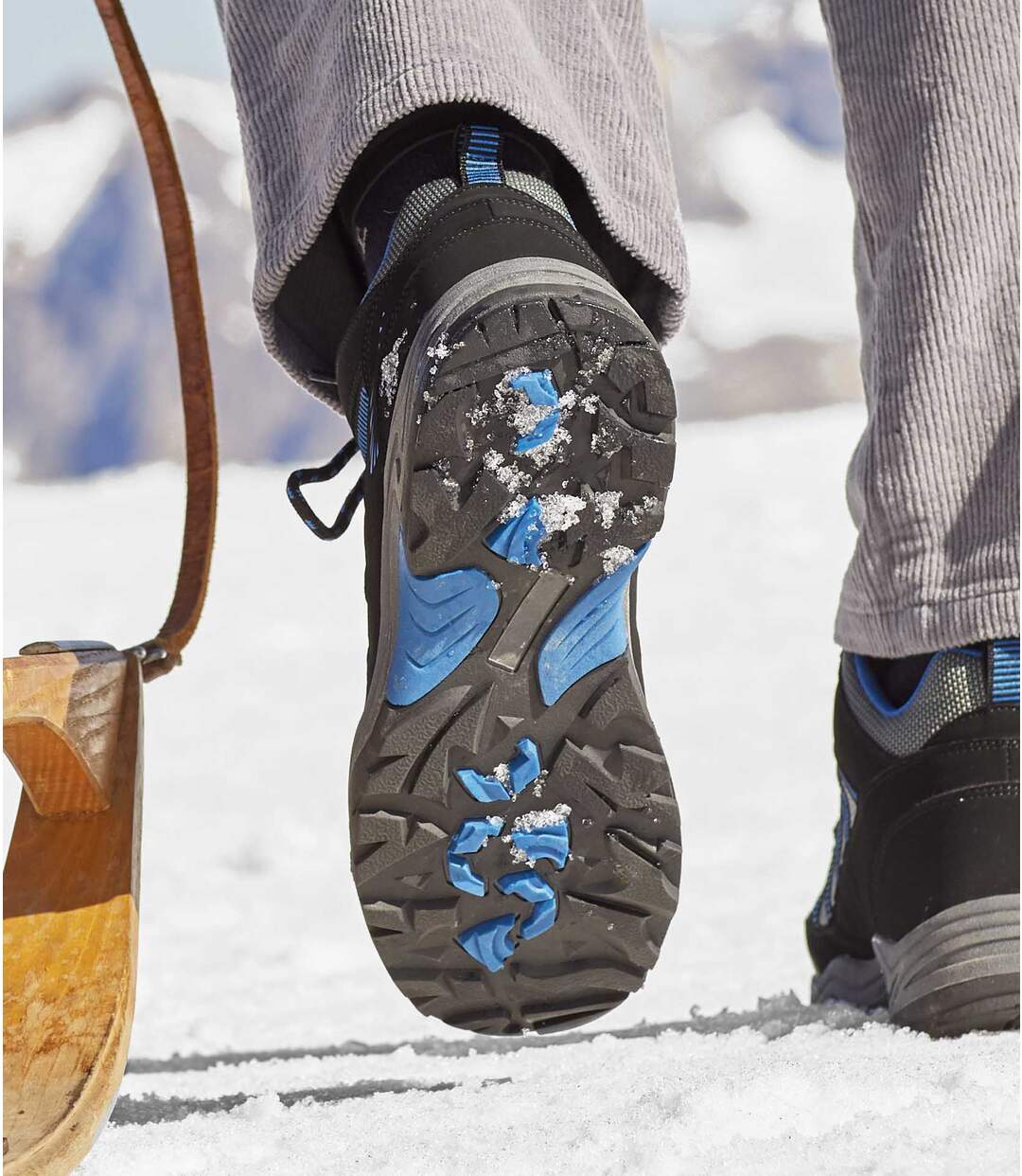 Men's Black and Grey All-Terrain Hiking Boots Atlas For Men