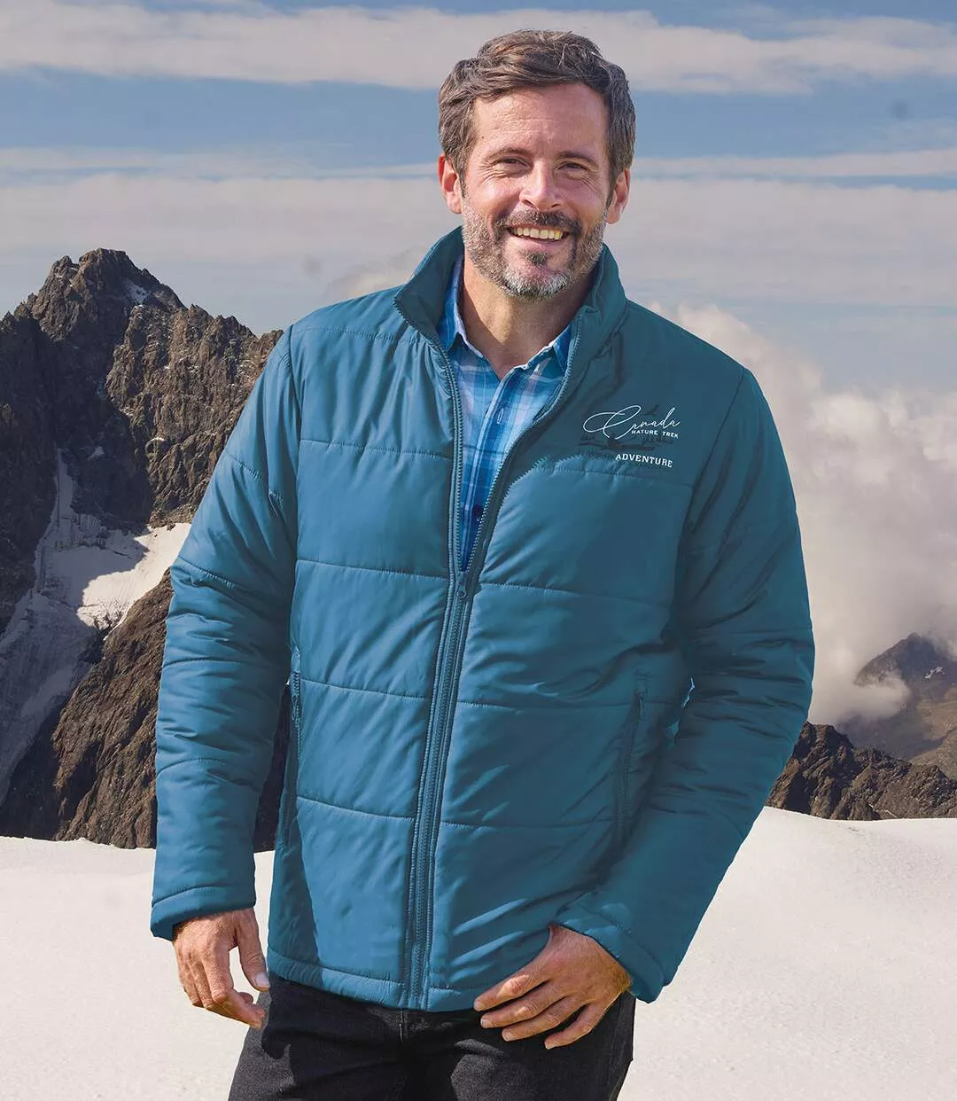 Veste matelassée en duvet des années 70 des années 70