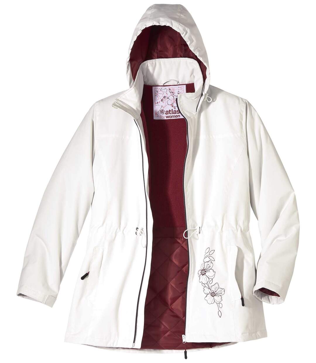 Microtech parka met bloemenprint-2