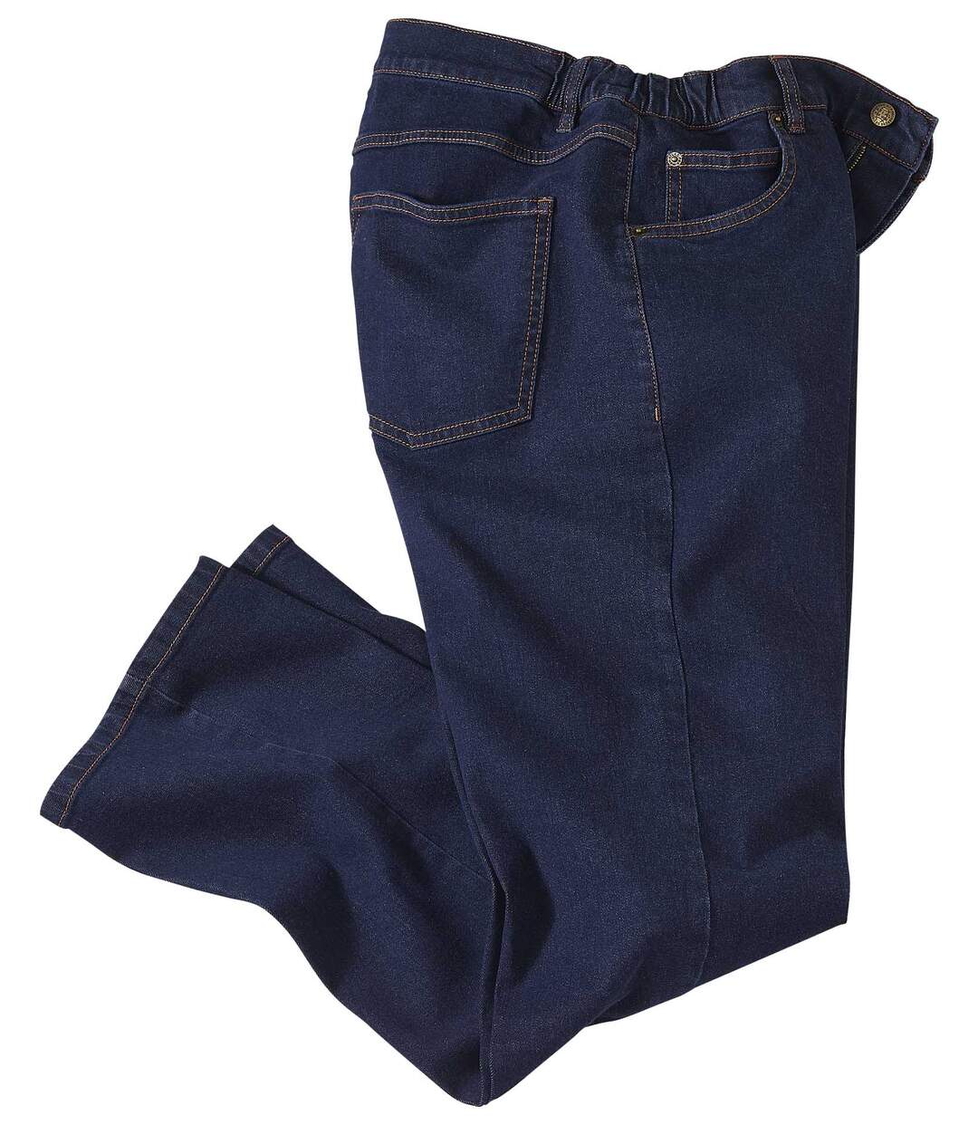 Men's Regular Dark Blue Stretch Jeans Atlas For Men