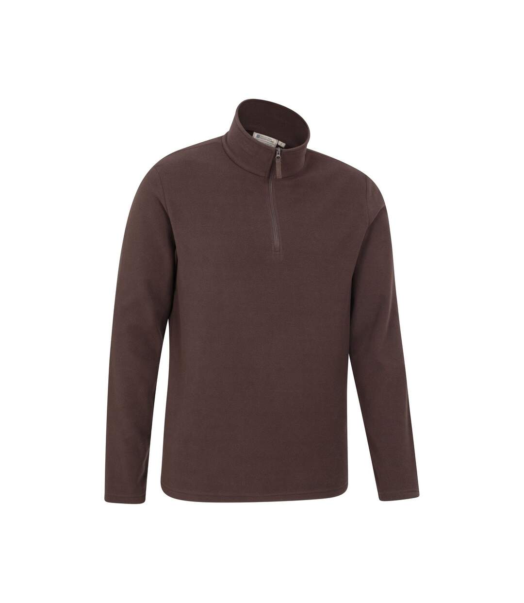 Mens camber ii half zip fleece top brown Mountain Warehouse