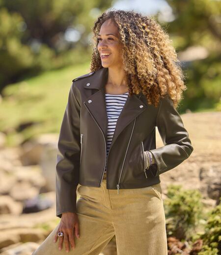 La Veste Simili-Cuir Style Perfecto