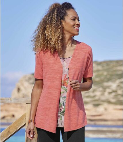 Women's Coral 2-In-1 Top 