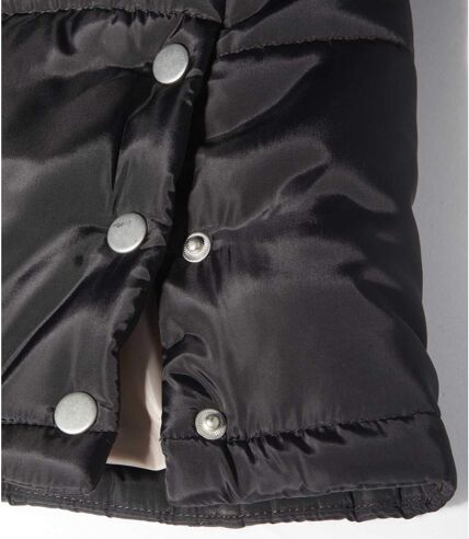 Wattierte Jacke Große Kälte mit Webpelz-Kapuze