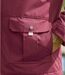Men's Burgundy Multipocket Parka - Foldaway Hood 