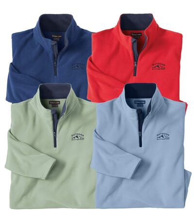 Pack of 4 Men's Microfleece Jumpers