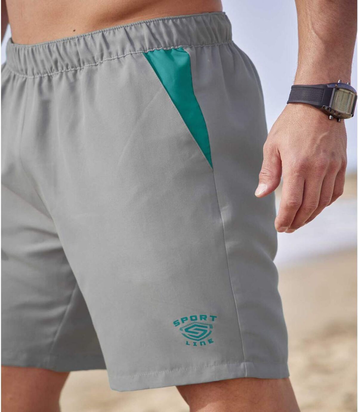 Lot 2 Shorts Microfibre Beach  Atlas For Men