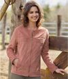 Women's Pink Faux-Suede Jacket Atlas For Men