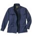 Men's Navy Safari Jacket - Full Zip
