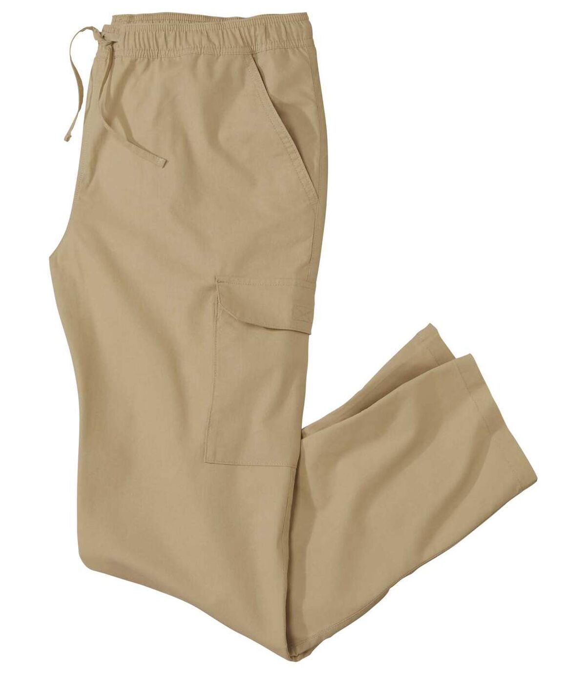 Men's Beige Cargo Trousers Atlas For Men