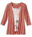 Women's 2-in-1 Top - Coral 