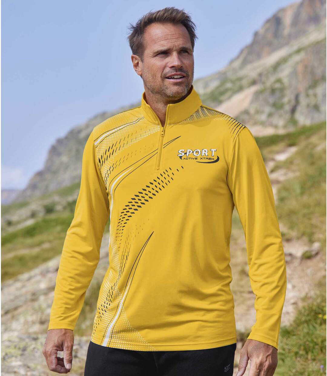  Lot de 4 Polos Sport Col Zippé