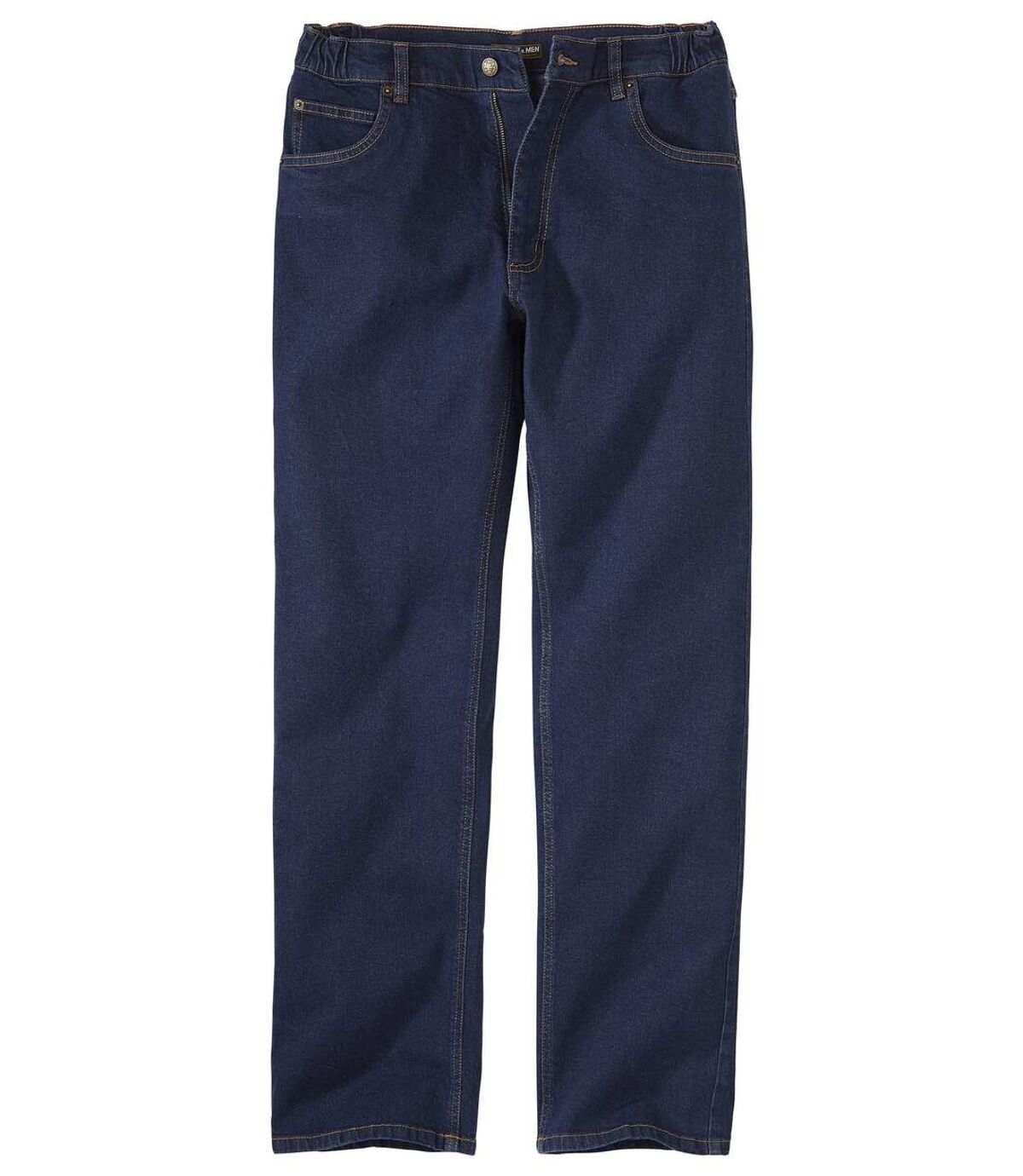 Blaue Stretch-Jeans mit Regularschnitt Atlas For Men