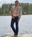 Men's Autumnal Checked Flannel Shirt