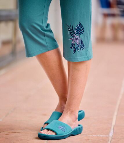 Women's Blue Summer Slippers