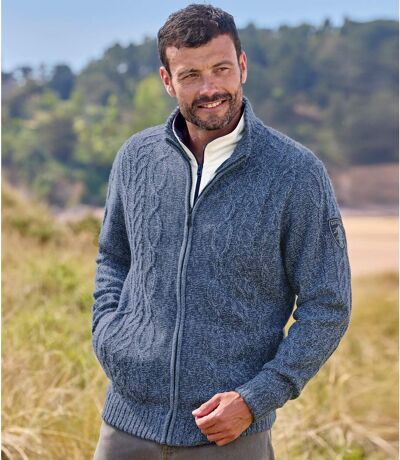 Gilet Tricot Doublé Polaire 