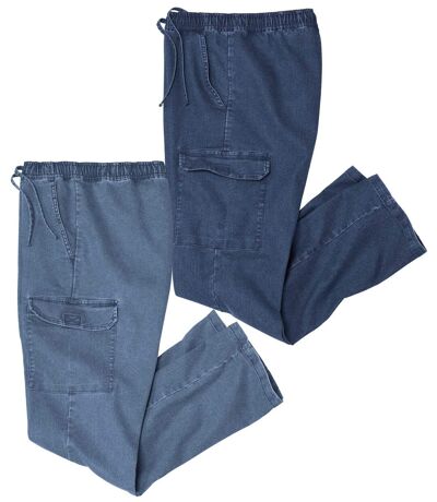 Zestaw 2 par wygodnych jeansów