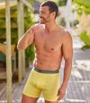 3er-Pack einfarbige Boxer-Shorts Stretch Atlas For Men