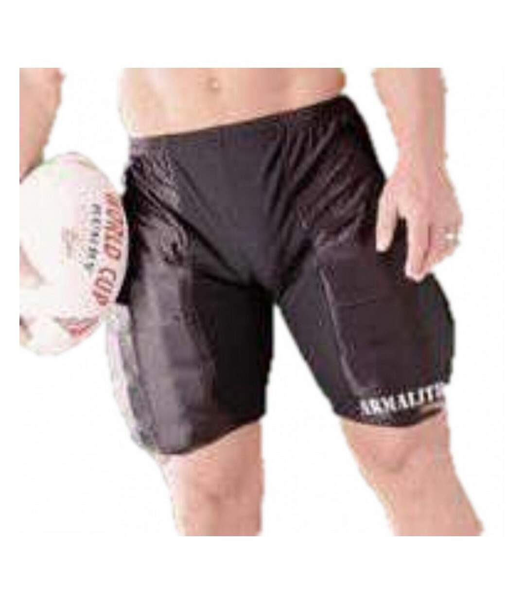 Short De Rugby Homme Noir Blanc Carta Sport-1