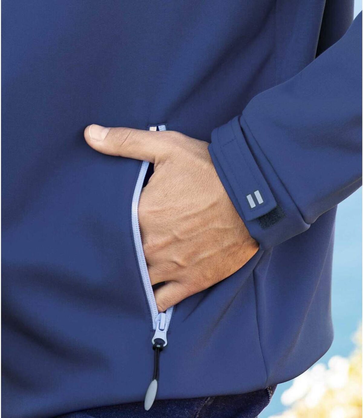 Sportowa kurtka z podszewką z mikropolaru Softshell Atlas For Men