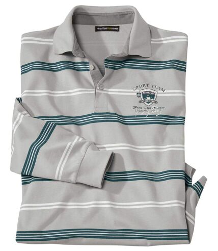 Men's Striped Polo Shirt