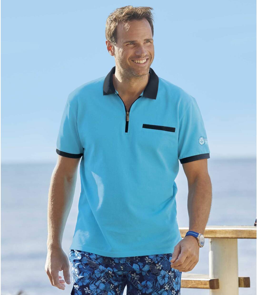 Poloshirt Paradise Coast mit RV-Kragen Atlas For Men