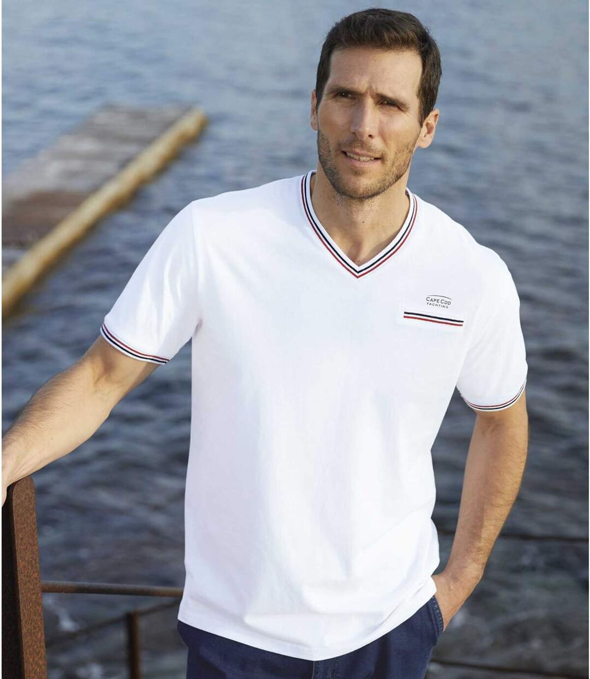 Set van 2 T-shirts Yachting Club Atlas For Men