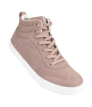Dare 2B Womens/Ladies Cylo High Top Suede Trainers (Mink Pink) - UTRG4744