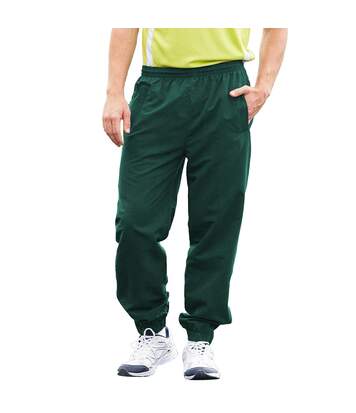 Tombo Teamsport Mens Sports Lined Tracksuit Bottoms / Jog Pants (Dark Green) - UTRW1528