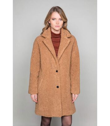 manteau oversize camel