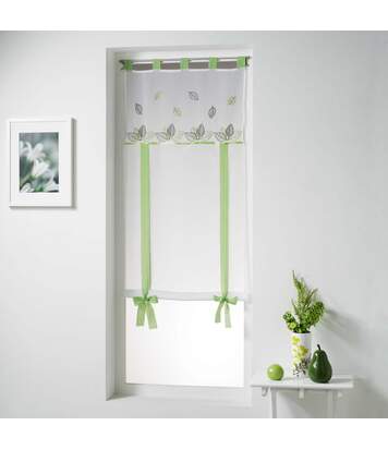 Store Voilage Brodé Anya 60x150cm Vert