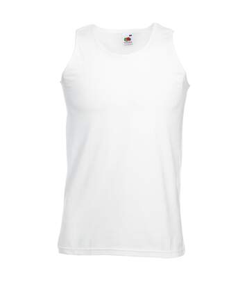 Fruit Of The Loom Mens Athletic Sleeveless Vest / Tank Top (White) - UTBC341