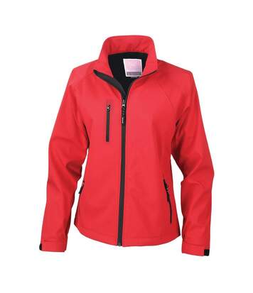 Result Ladies/Womens La Femme® 2 Layer Base Softshell Breathable Wind Resistant Jacket (Red) - UTBC863