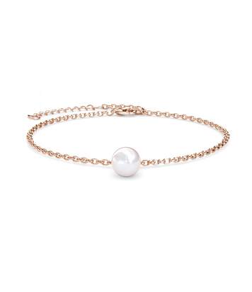 Bracelet Crystal Pearl - Or Rosé et Cristal