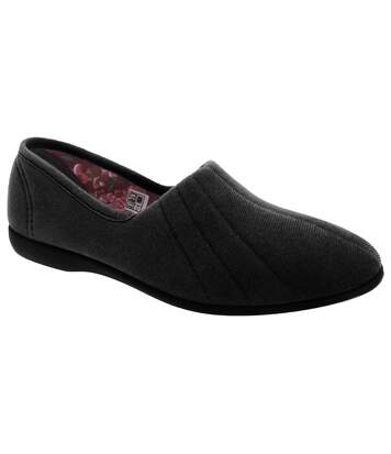 GBS Audrey Ladies Slipper / Womens Slippers (Black) - UTFS105