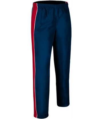 Pantalon jogging bicolore homme - TOURNAMENT - bleu marine et rouge
