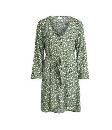 Robe Verte Femme Vila Viska