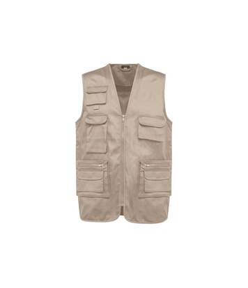 Gilet polycoton multipoches doublé WK. Designed To Work
