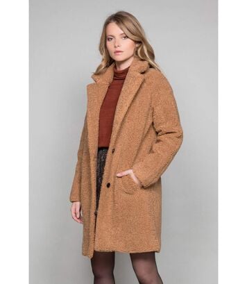 manteau oversize femme camel