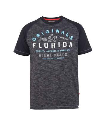 Duke Mens Whitfield D555 Florida Originals Kingsize T-Shirt (Noir/Gris) - UTDC338